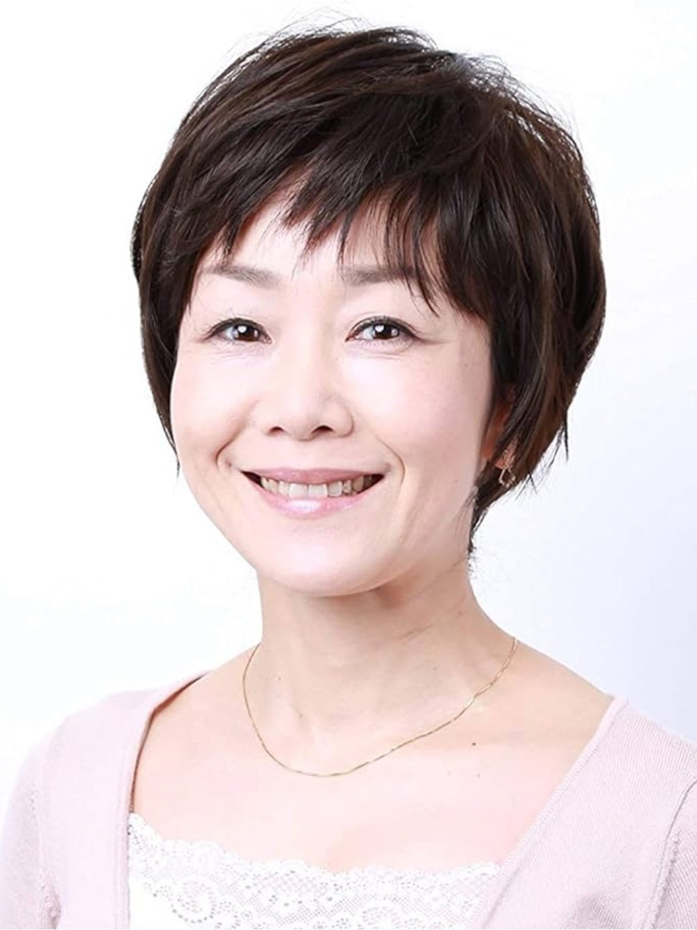 NWT Women Short Straight Natural Human Hair Synthetic Blends Wig IU7162XH N2